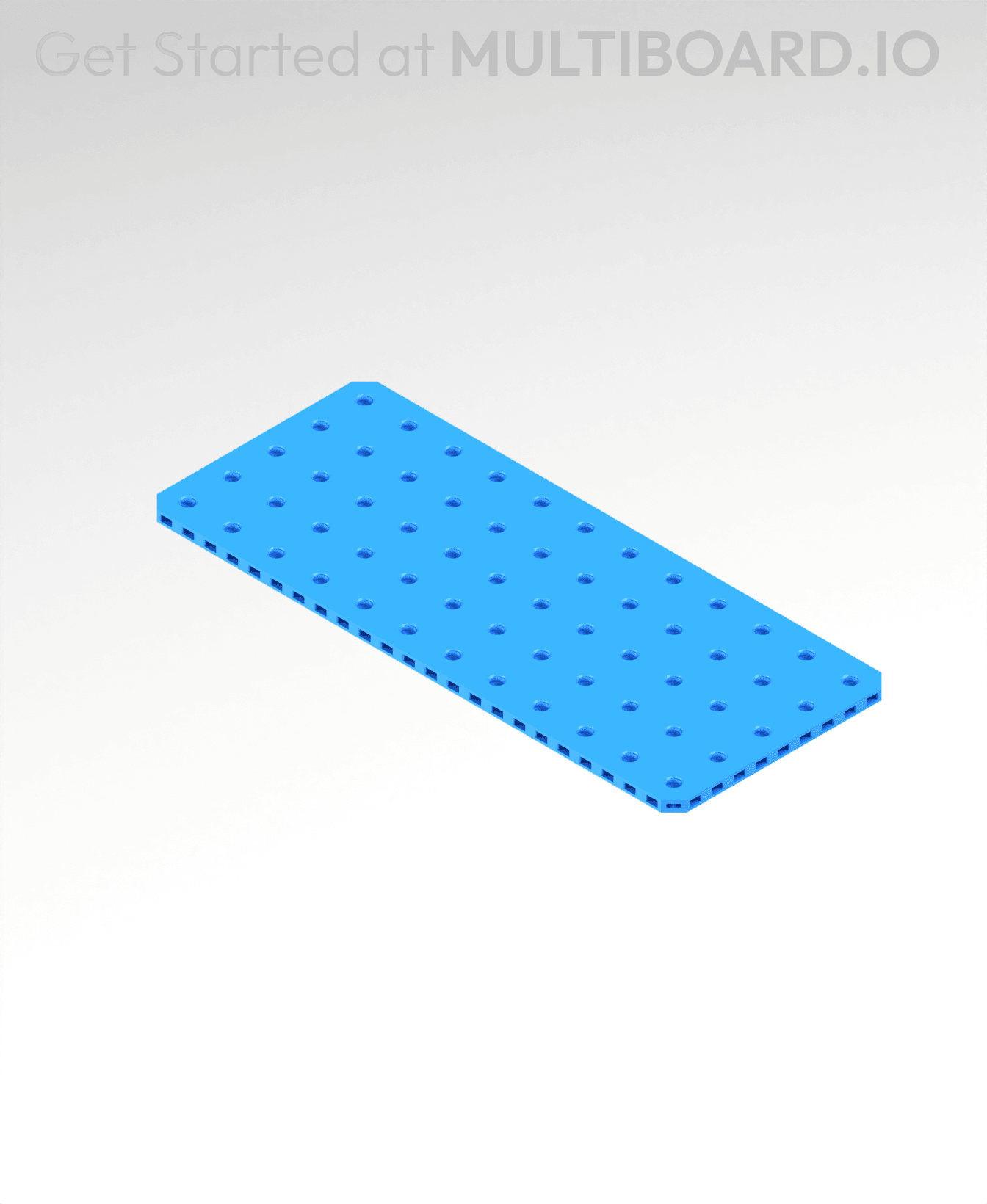 5x12 MU - Small Thread Offset MU - MultiBoard Plate 3d model