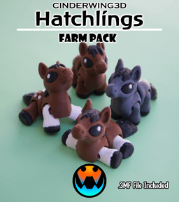 Horse - Hatchling 3d model