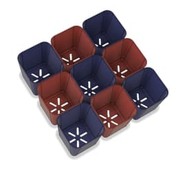 Seedling pot and Tray 3d model