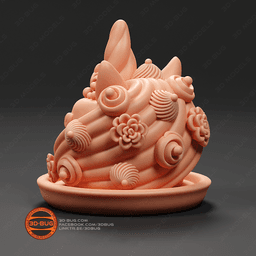 Cake in unicorn style 3d model