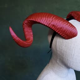 Ruby | Tiefling Costume Horns 3d model