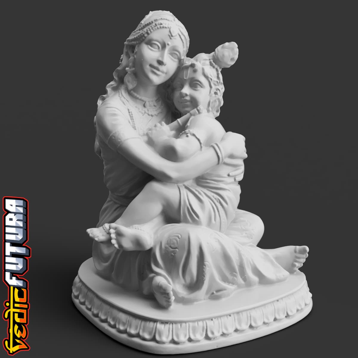 Yashoda with Krishna, Epitome of Motherly Love 3d model
