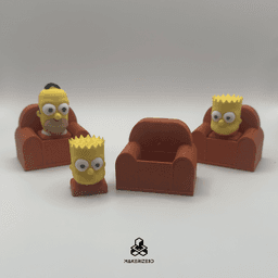 Bart & Homer Clickers 3d model