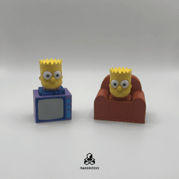 Bart & Homer Clickers 3d model