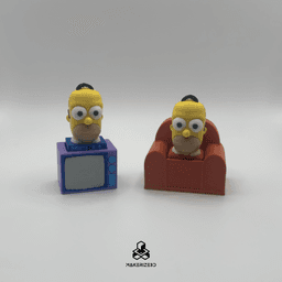 Bart & Homer Clickers 3d model