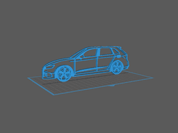 Audi - RS3 Wall Art 3d model