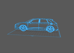 Audi - RS3 Wall Art 3d model