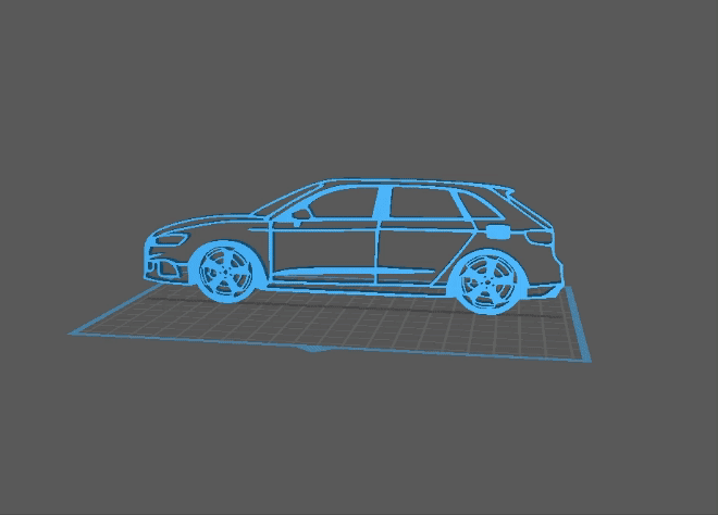 Audi - RS3 Wall Art 3d model