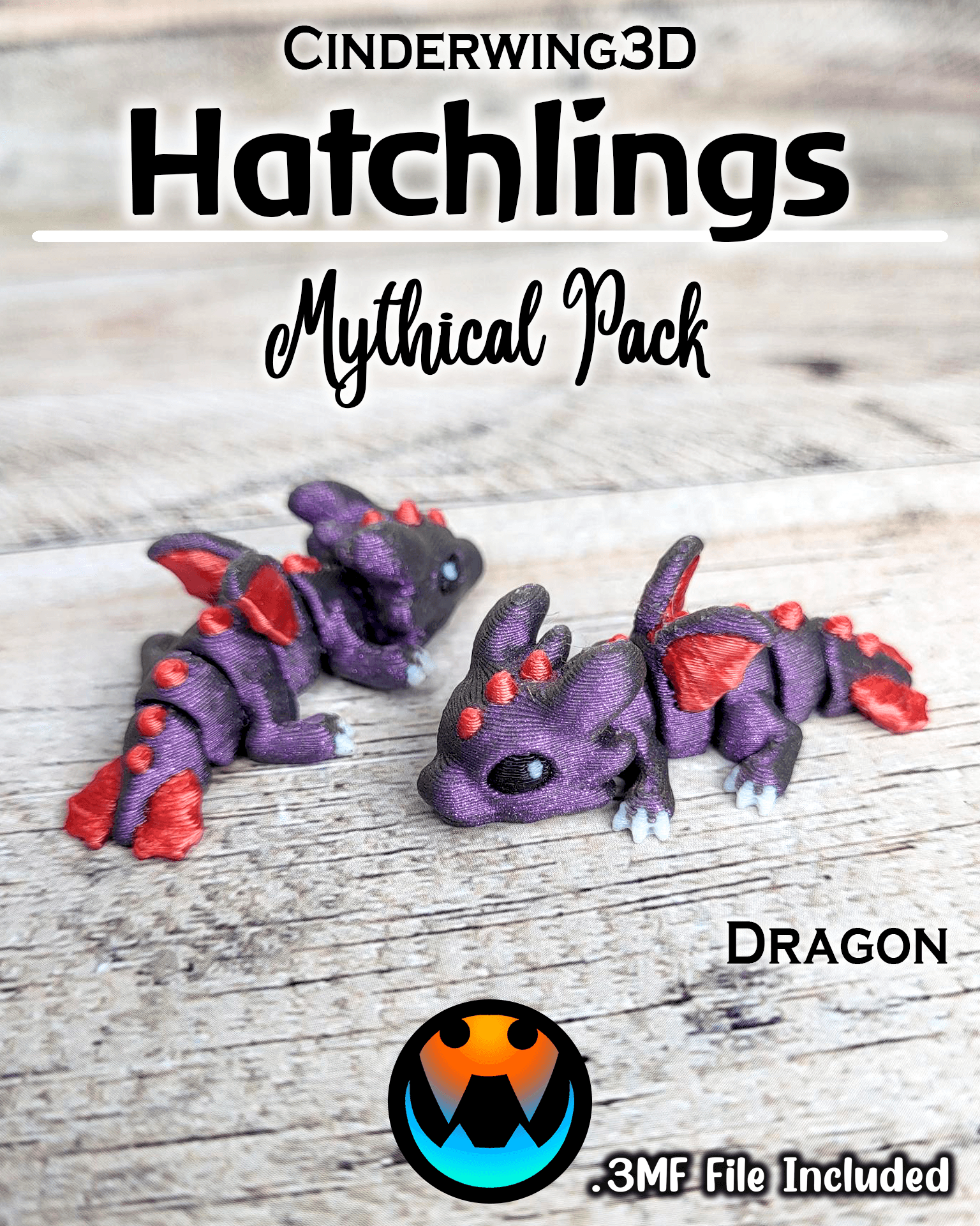 Dragon - Cinder Hatchling 3d model