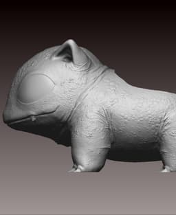 bulbizarre bulbasaur planter 3d model