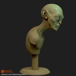 Gollum Bust 3d model