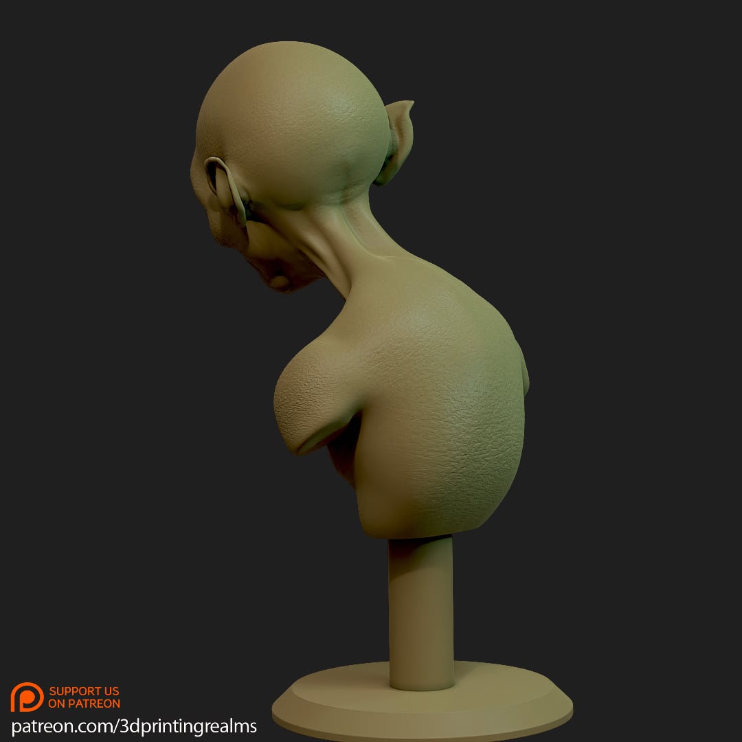 Gollum Bust 3d model