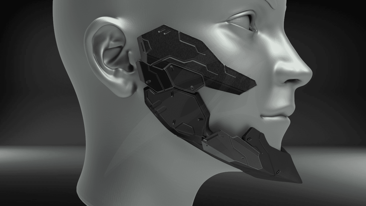 Cyborg Jaws Armor V2 3d model