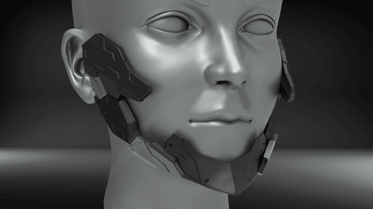Cyborg Jaws Armor V2 3d model