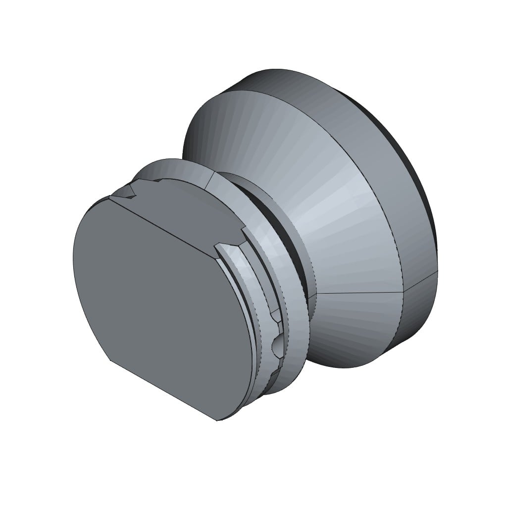 D-LOCK_KNOB.25DX15 3d model