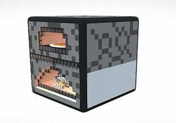 minecraft Furnace 3d model