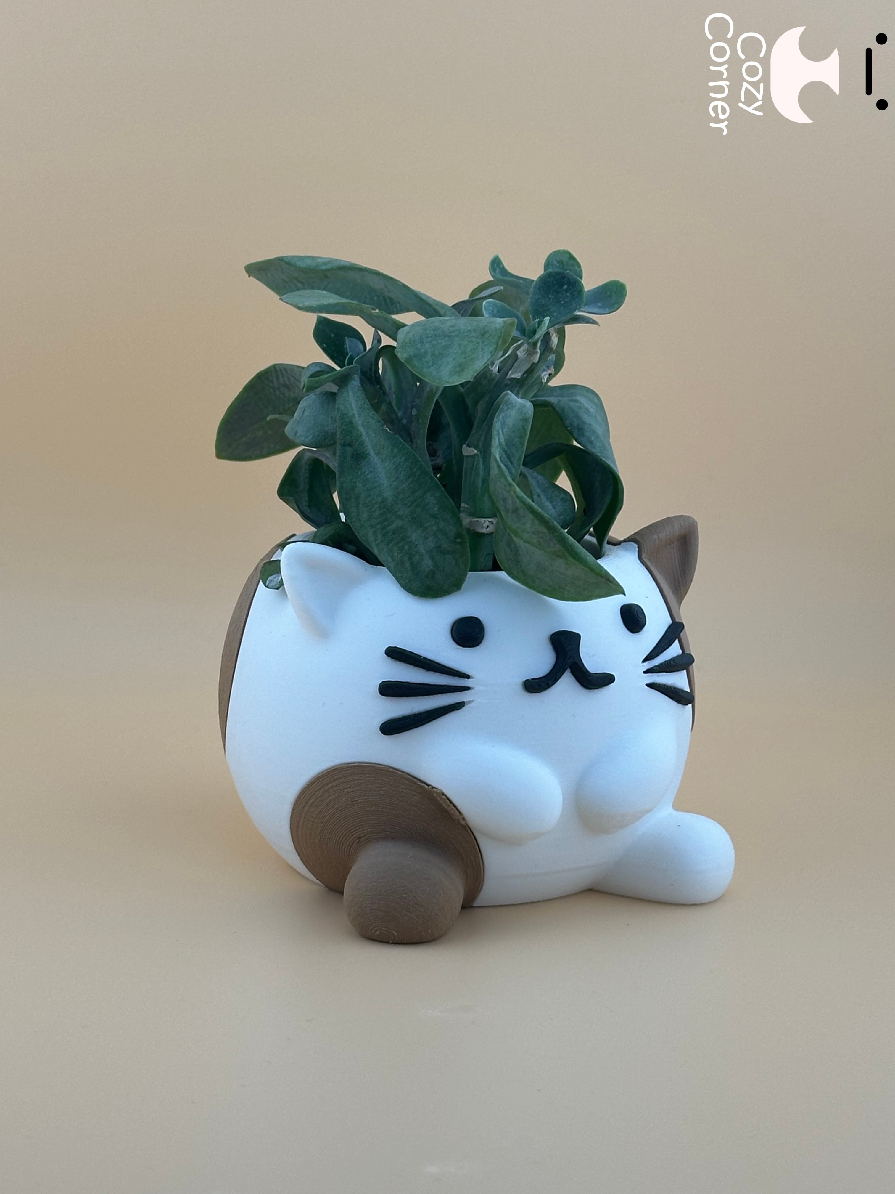 Cute Cat planter 3d model