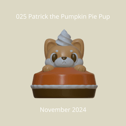 2024 Pumpkin Pie Pup 3d model