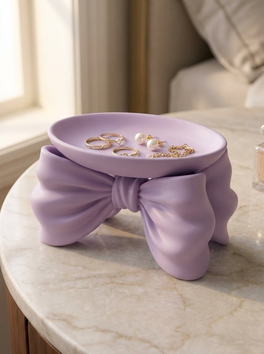 Coquette Bow Trinket Dish 3d model