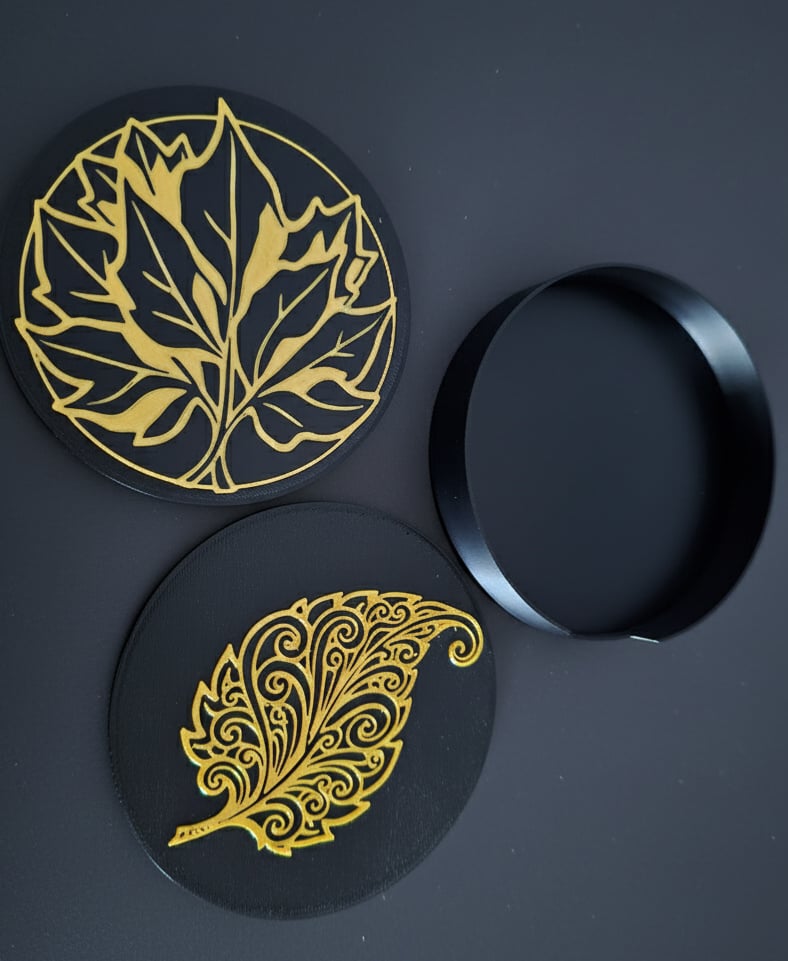 Coasters and Container 3d model