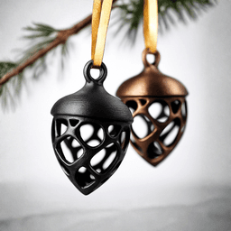 ACORN VORONOI ORNAMENT - MODERN CHRISTMAS DECORATION / WINTER DECOR 3d model