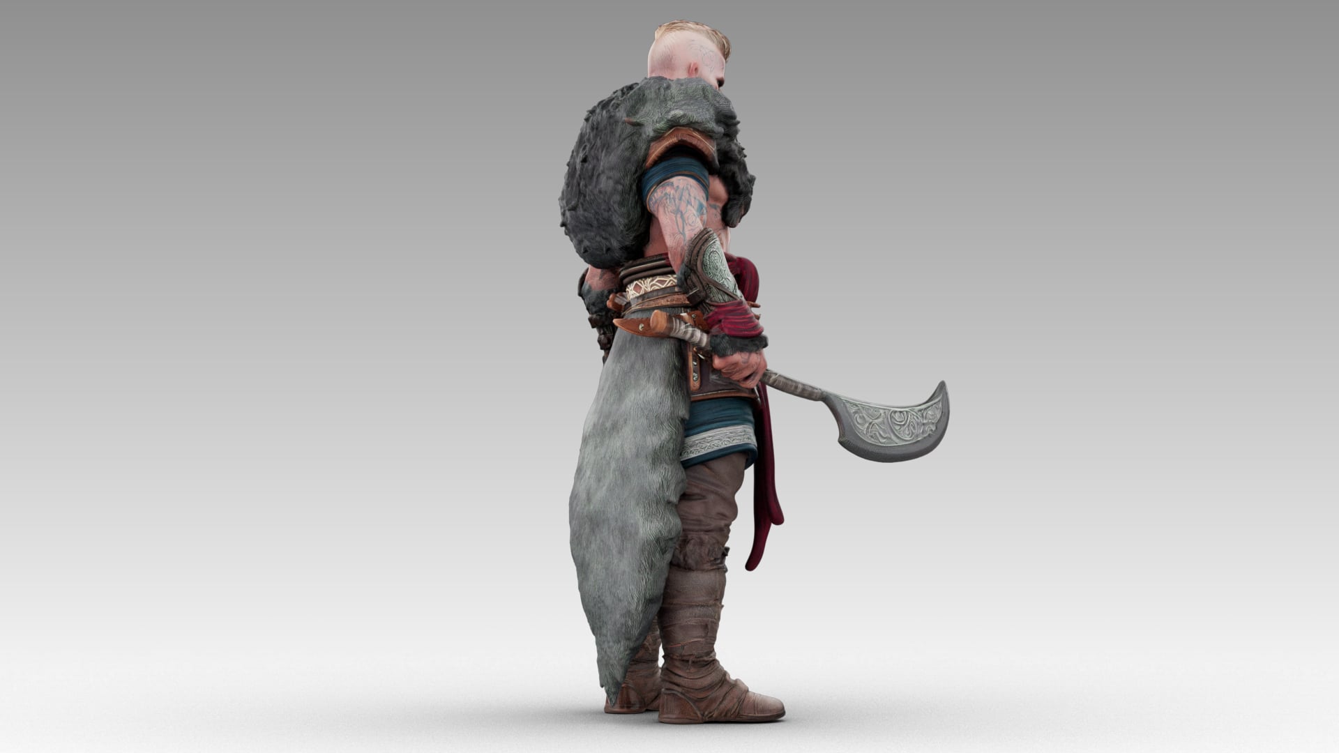 Viking Berserker 3d model
