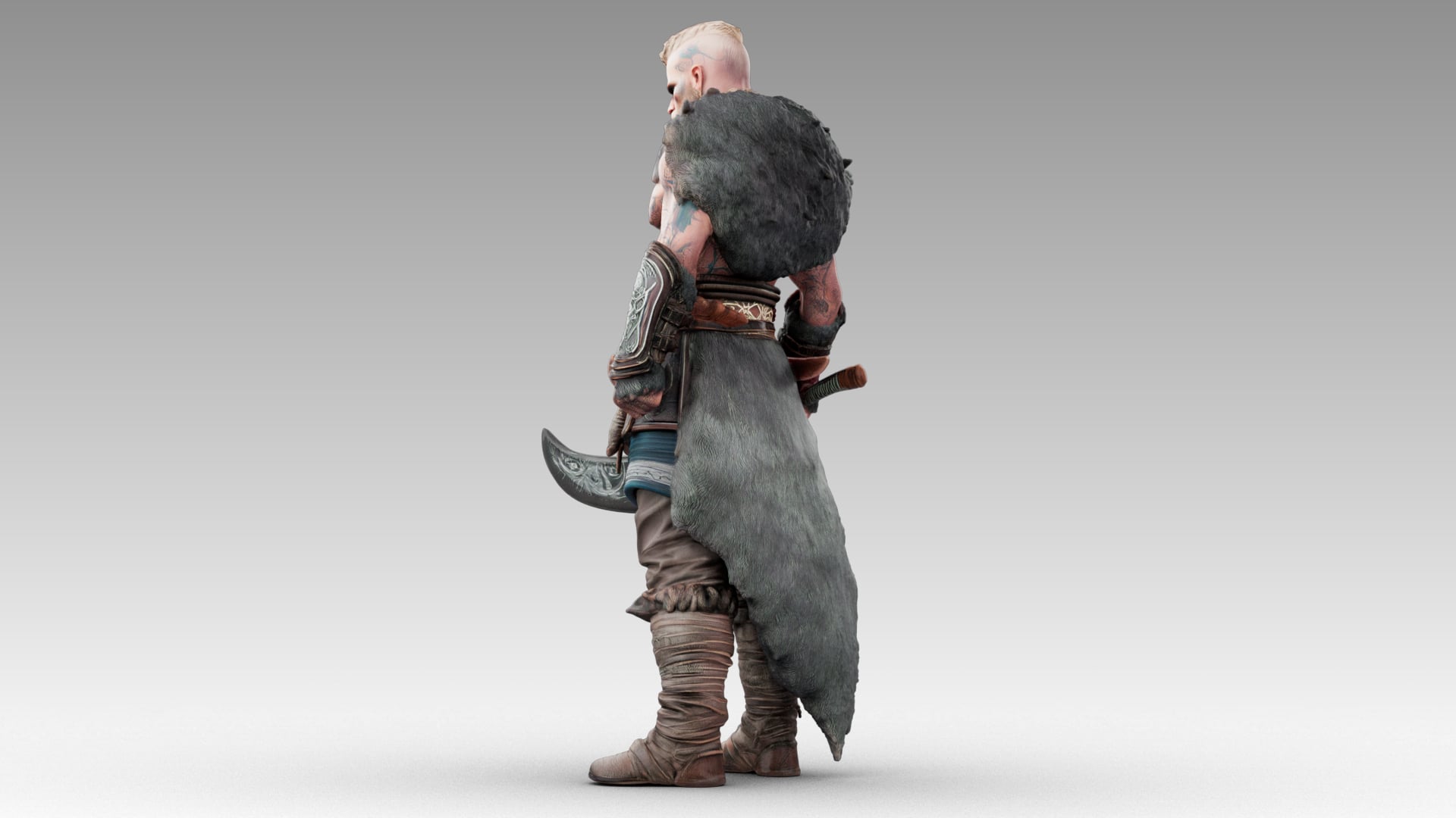 Viking Berserker 3d model