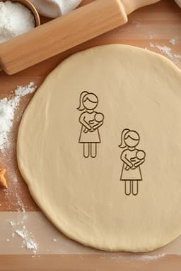 Mom Cookie Cutter, Biscuit Cutter 3d model