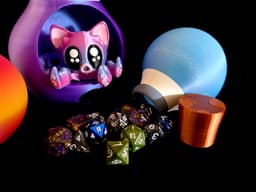 Voidkitty Dice Tower & Dice Flask *Commercial Version* 3d model
