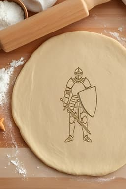 Knight Cookie Cutter, Biscuit Cutter 3d model