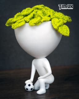 ROBERT PLANT SOCCER PLAYER - SQUATTING POSE 3d model