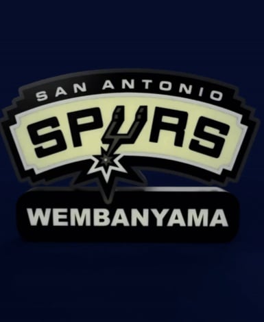 San Antonio Spurs Sign - LED Strip Compatible 3d model