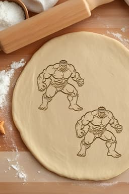 Hulk Cookie Cutter, Biscuit Cutter 3d model