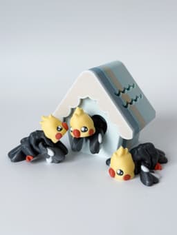 Love birds + friends 3d model