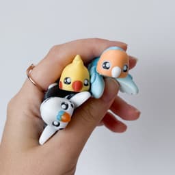 Love birds + friends 3d model