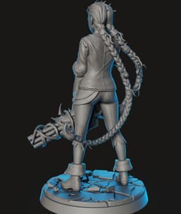 Jinx Straitjacket STL | Fan Art Figure | HighDetail 3d model