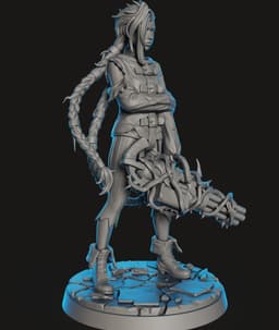 Jinx Straitjacket STL | Fan Art Figure | HighDetail 3d model