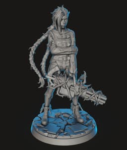 Jinx Straitjacket STL | Fan Art Figure | HighDetail 3d model