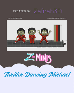 THRILLER DANCING MICHAEL Z-MINIS 3d model