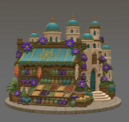 Sultan's Spice & Potion Bazaar STL File for 3D Print 3d model
