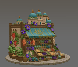 Sultan's Spice & Potion Bazaar STL File for 3D Print 3d model
