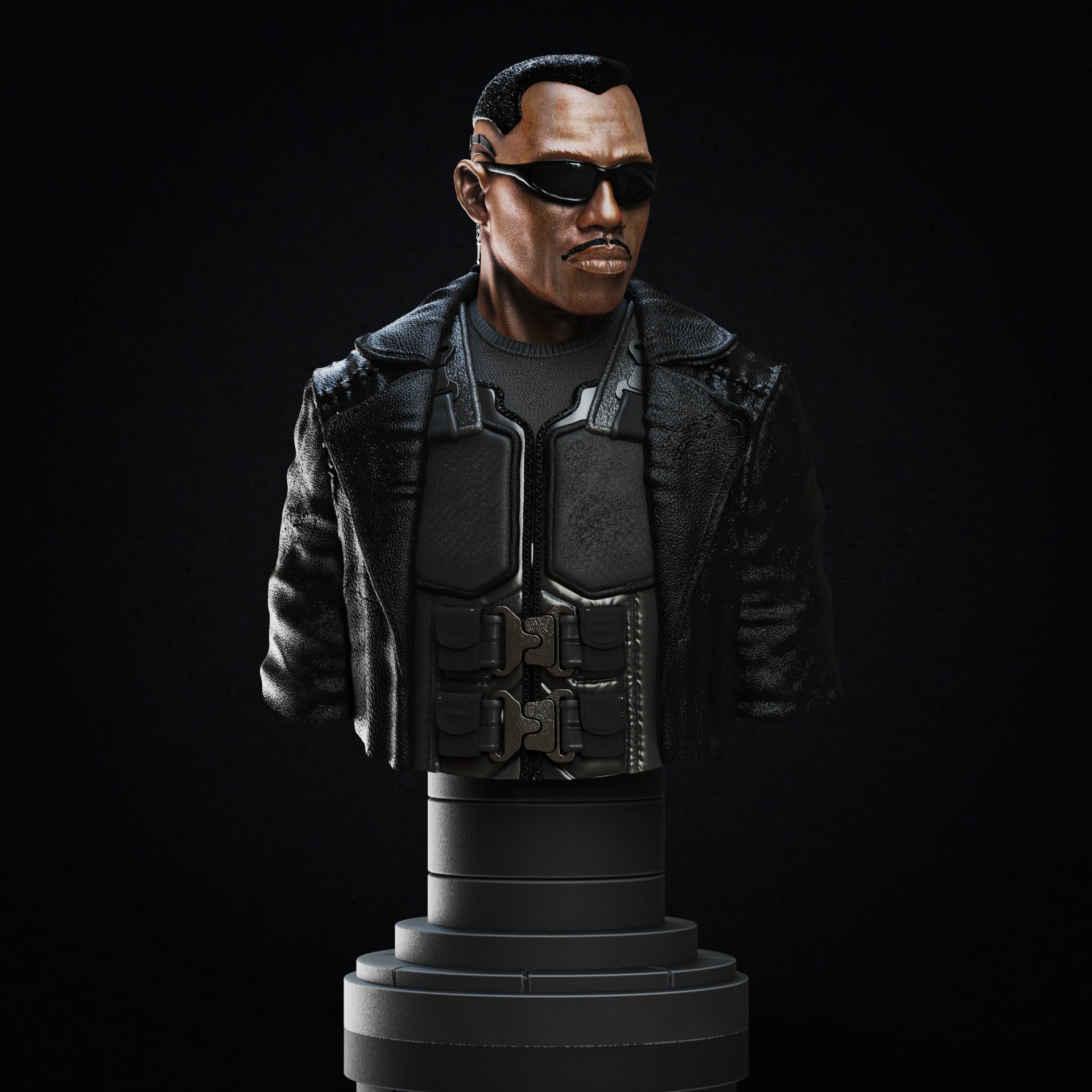 Blade bust (Pre-Supported) 3d model