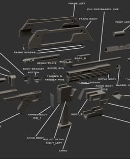 Pulse rifle 3d model
