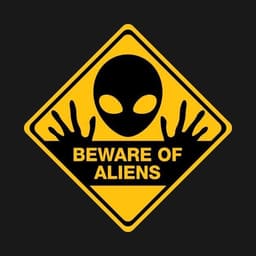 Beware of Aliens - FREE wall art 3d model