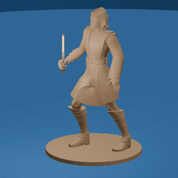 Cartoon Young Space Knight Hero v2 3d model