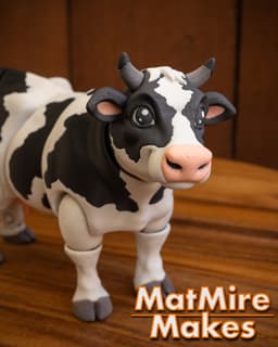 Dairy Cow - Articulated Figure 3d model