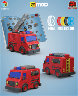 Firetruck - IsoBits UrbanWheels Release 1 3d model