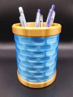Pen Holder - Regular or Vase Mode 3d model