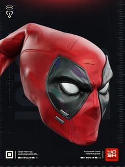 Deadpool Rivals Helmet 3D Printer STL File 3d model