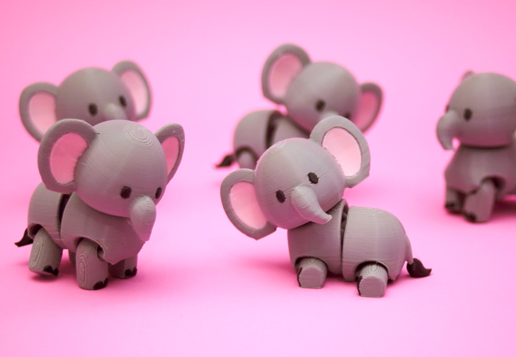 Flexi Elephant 3d model